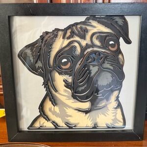 3D Dog Shadowbox
